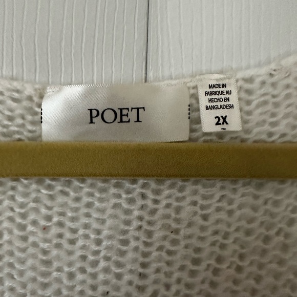 Long knitted vest with tags by POET 2X - Picture 2 of 5